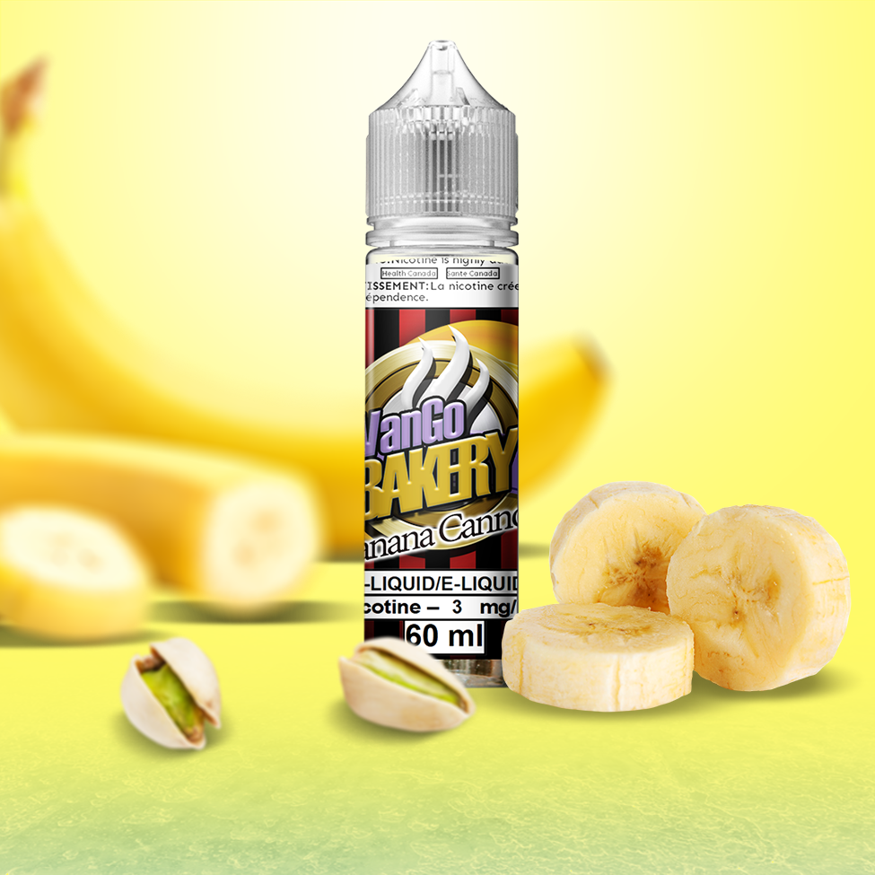 Banana Cannon (Previously Banana Pistachio Cannoli) - VanGo Vapes Wholesale Banana Cannon (Previously Banana Pistachio Cannoli) - VanGo Vapes Wholesale